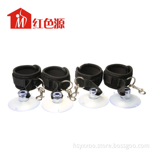 SM Sex Toy 4 pcs suction cuffs set Bondage Restraint For Couples Adult Game SM Products